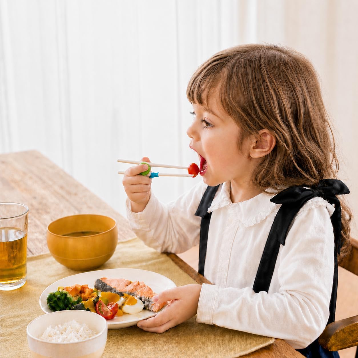 PandaEar 2 Pairs Kids Training Chopsticks, Reusable Dishwasher Safe