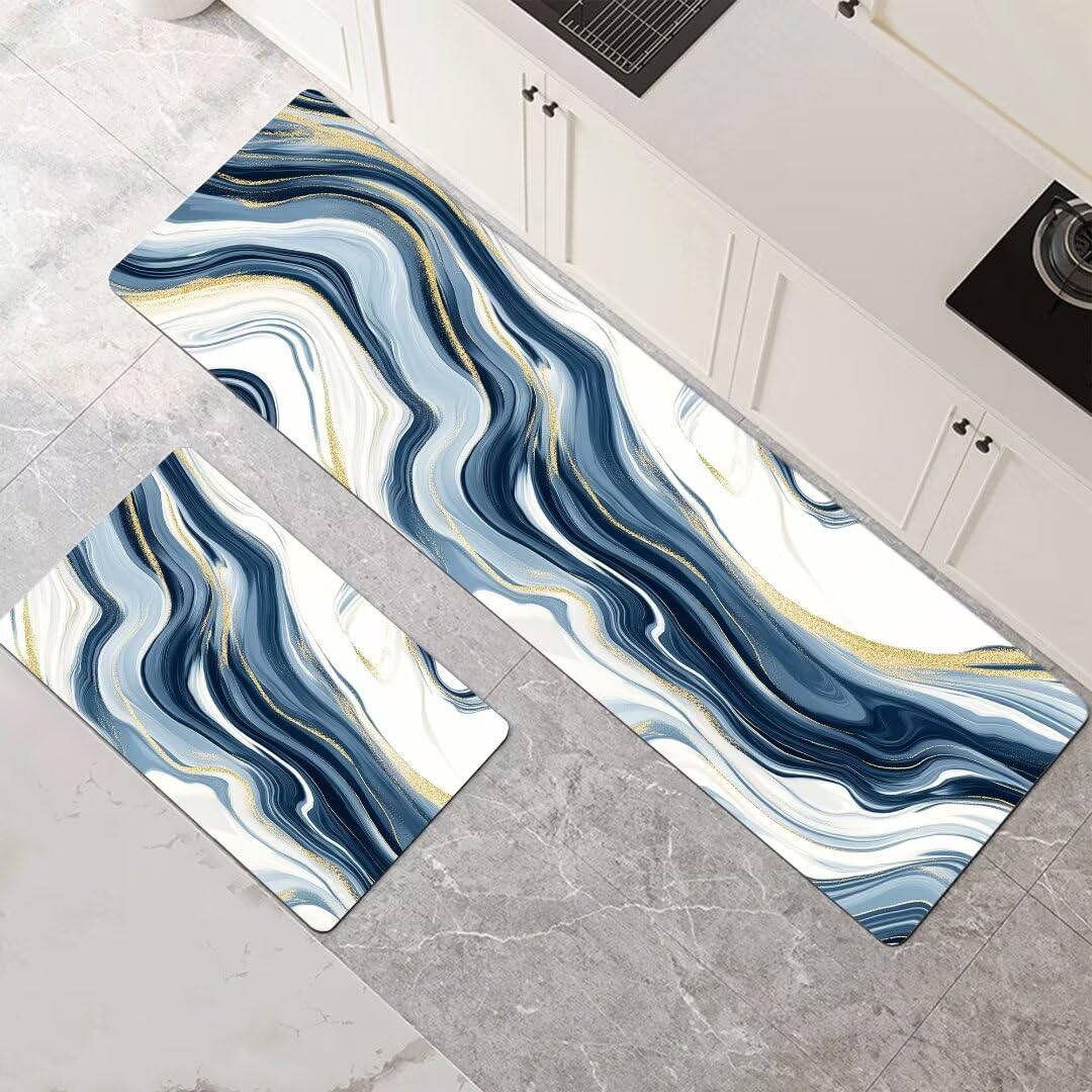 Alfombras de cocina de 2 piezas Circle en medidas 50x80cm y 50x150cm para pasillo y baño