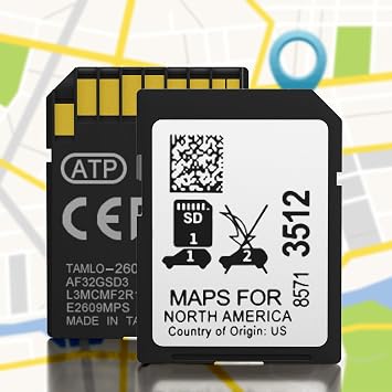 2026 Navigation SD Card Map, Latest GM Vehicles Navigation SD Card for USA/Canada/Mexico, SD Card Map Accessory for 2019-2024 GM Vehicles with Buick, Cadillac, Chevrolet, GMC, Part 8571 3512