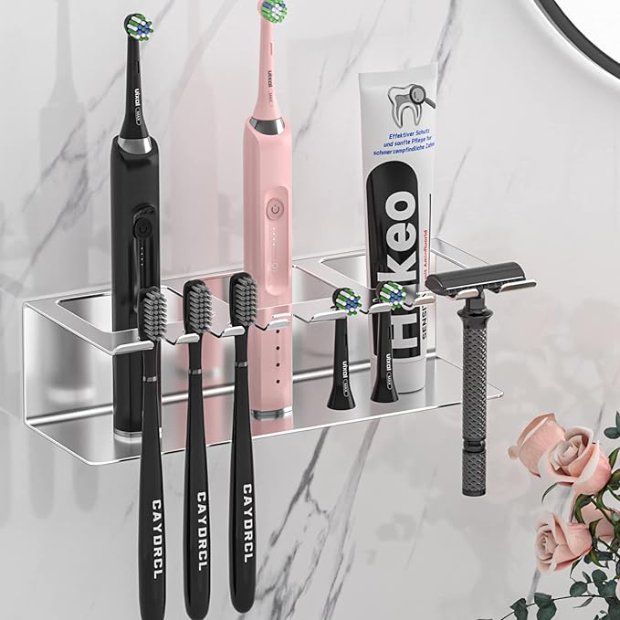 YYBO Toothbrush Holder Wall Mounted, Electric Toothbrush Holder for