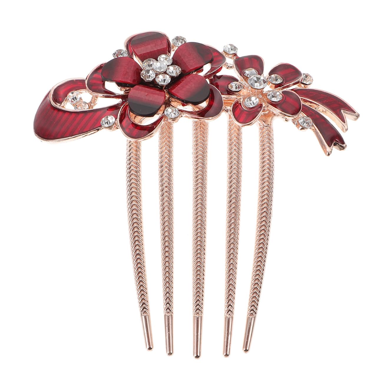 Peigne Serti De Diamants En Cristal Peignes à Cheveux Pour Femmes Cheveux Bleus Peinetas Para Accessoires De Cheveux Rave Cheveux Décoratifs Mariage Pennette Fleurs Manquer Strass