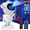 Coverzone Astronaut Projector Ambians Night Light with Bluetooth Connection and Remote Control Galaxy and Star Reflection with Space Effects 12cm x 22cm MXS-003 (MXS-003) [Energy Class A+]