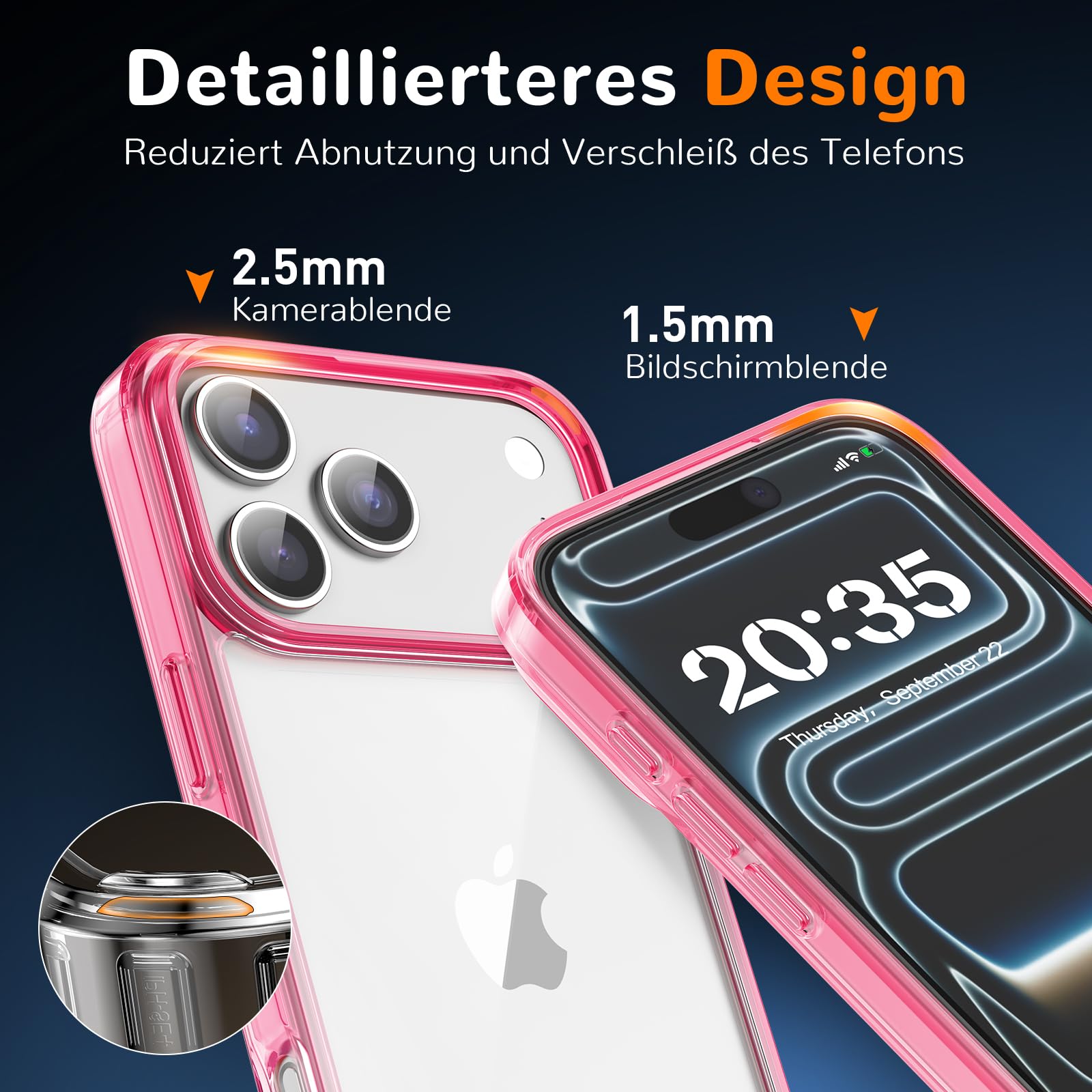 Clear Case for iPhone 15, Ultra Thin, Shockproof TPU Cover, Anti-Yellowing, Crystal Clear, Phone Case for Apple iPhone 15 - Clear — view 349