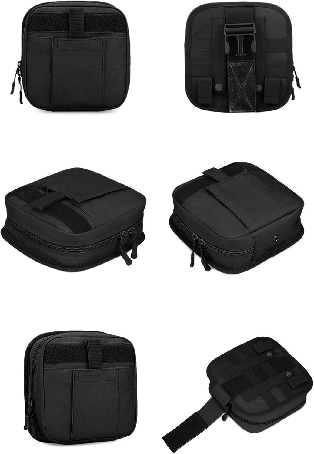 CamGo Tactical First Aid Kit Bag Medical Utility Pouch Multifunctional Molle Drop Leg Bag Thigh Bag Black