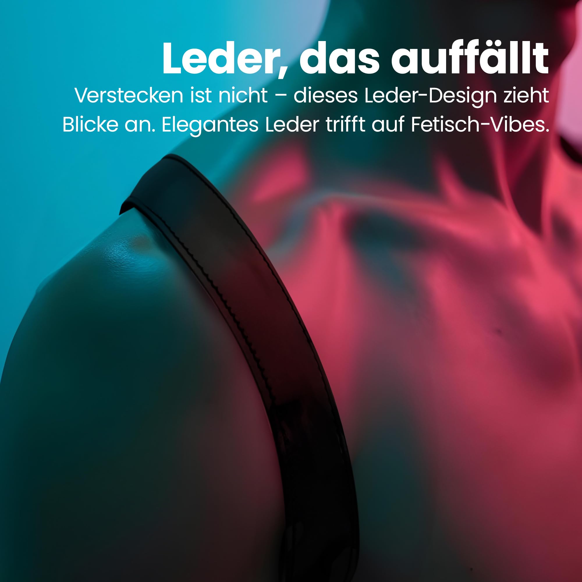 X-Back Harness aus Leder, Verstellbar, Leder Dessous für Herren, Kinky Outfit für BDSM und Bondage