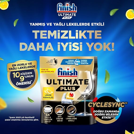 Finish Ultimate Plus Limon 40'lı