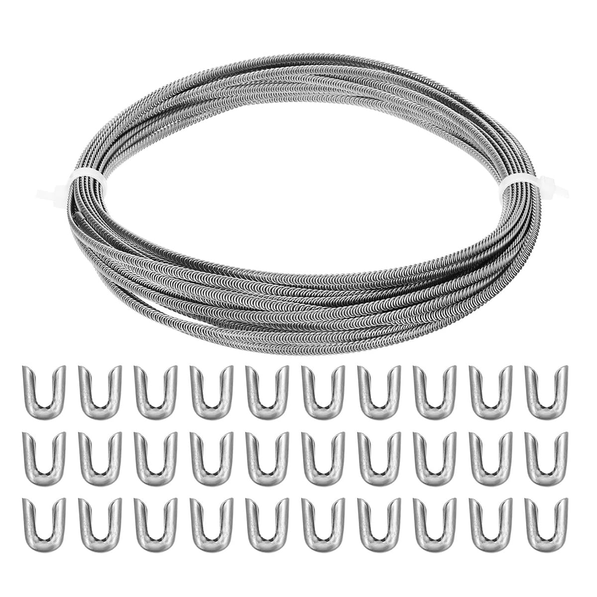 Disossamento in Acciaio Inossidabile per Corsetto Catena a Squame di Pesce da 33 Piedi e 30 Punte di disossamento in Acciaio per Cucire Abito Corsetto -5 mm