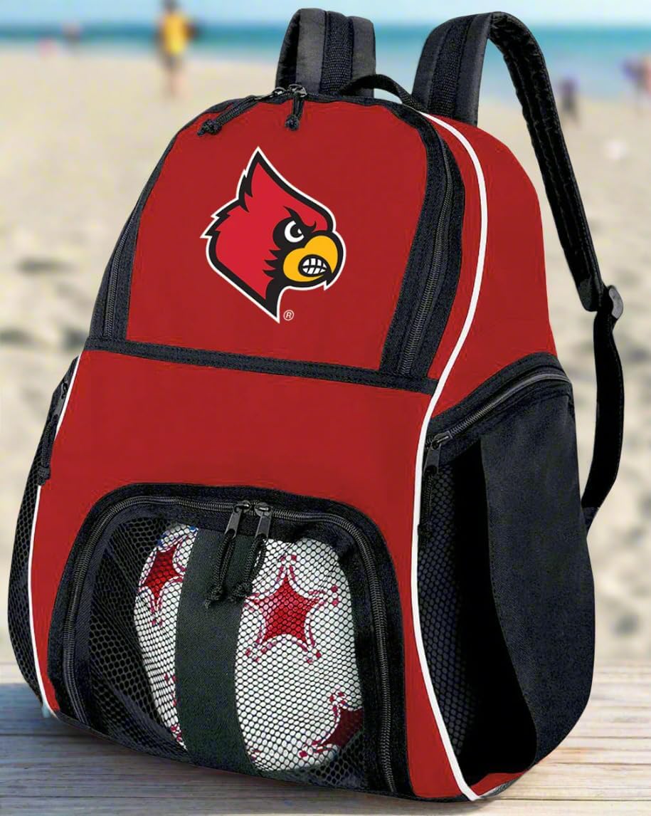 Broad Bay University of Louisville Soccer Ball Backpack or Louisville Cardinals Volleyball Bag