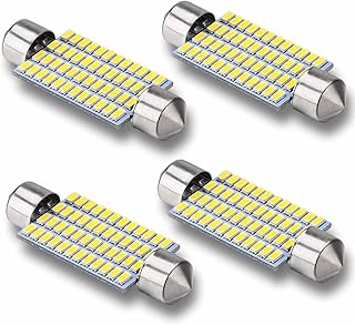 578 Led Car Bulbs,42mm 41mm 211-2 212-2 Festoon LED Bulbs, 1.65in 48-SMD 3014 Chipsets Led Festoon Bulbs, 6000K White Super Bright 569 Led Car Bulbs For Interior Map Dome Door Lights Bulbs Pack of 4