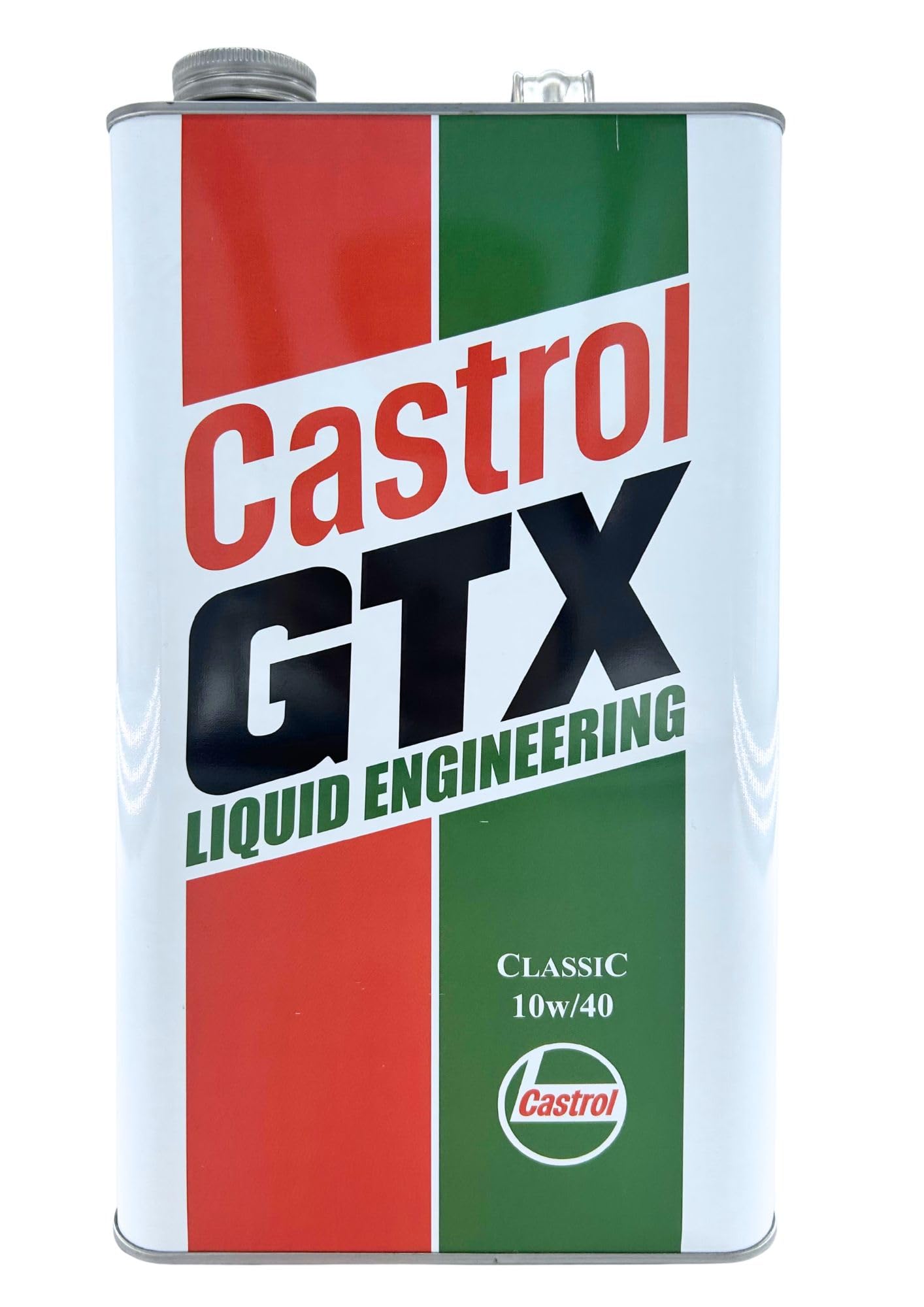 Castrol GTX Classic 10W-40 Olio Motore Minerale Multigrado per Auto Classiche 1978-1993, API SG, Protezione Antiusura, Compatibile Catalizzatore | con Portachiavi Cavatappi - 5L - 1 Confezione