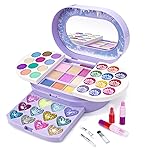 Tomons Kids Makeup Kit for Girl Real Washable Cosmetic Toy Beauty Set , Birthday Toys Gift for 3 4 5 6 7 8 9 10 year Girls