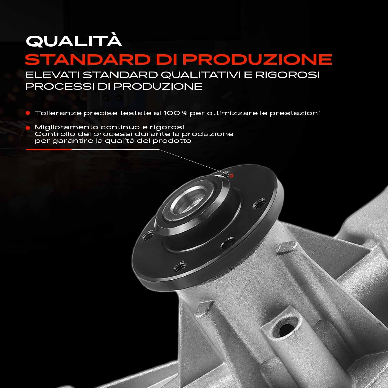 Frankberg Pompa acqua refrigerante Diesel Compatibile con Vito Bus W639 2.2L Sprinter 3 5-T Pianale/Telaio B906 2.2L Vito/Mixto Furgone W639 2.2L Sprinter 5-T Pianale/Telaio B906 2.2L A6462001601