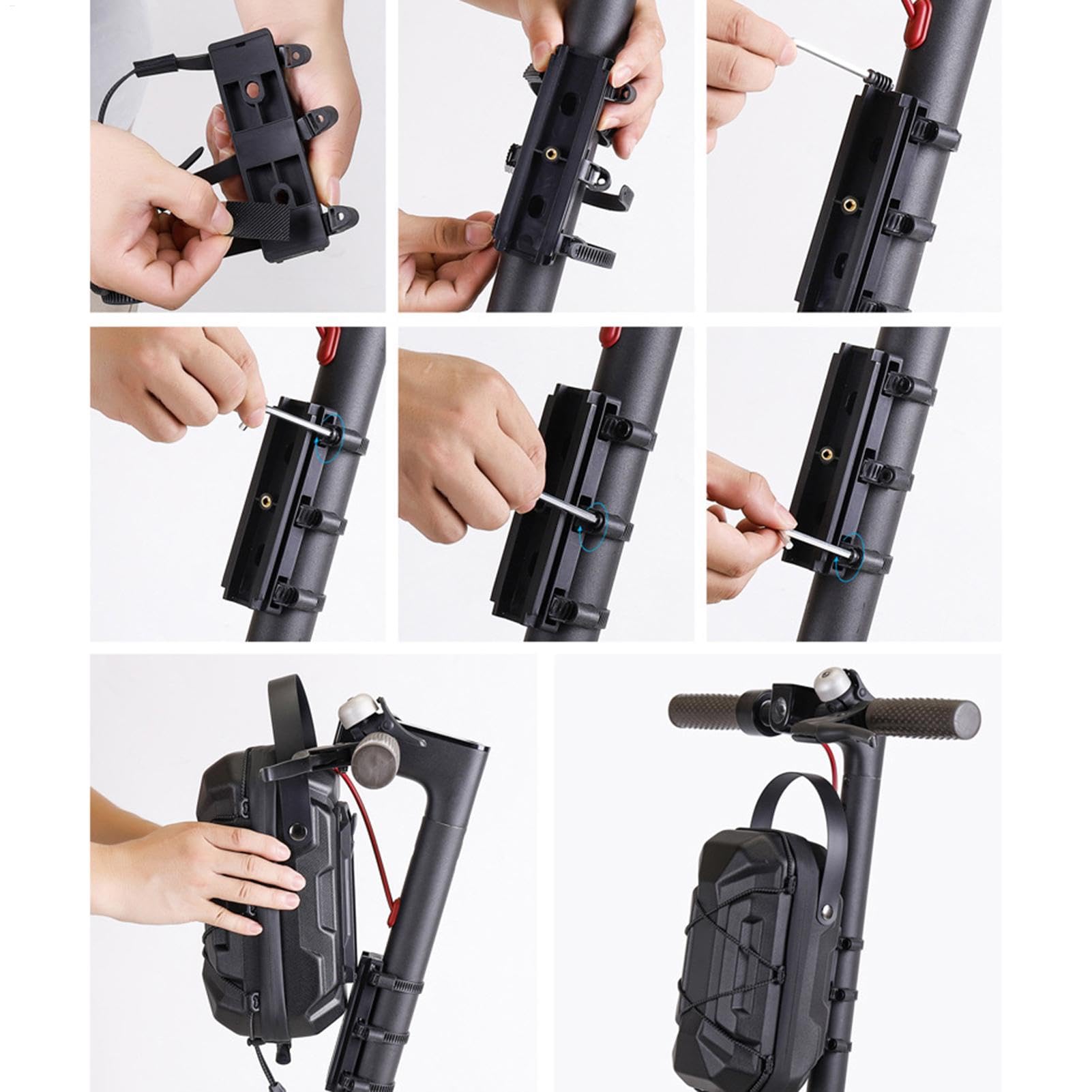 Sac pour Trottinette Électrique Sacoche de Guidon imperméable et Sacoche de