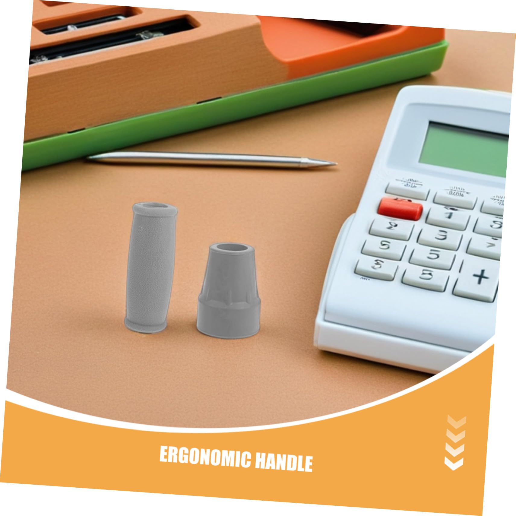 PLAFOPE 4 Set Kit Accessori Stampelle con Cuscinetti Sottoascellari Morbidi Impugnature Ergonomiche Antiscivolo e Gommini in Gomma per Bastoni da Passeggio e Deambulatori Protezione