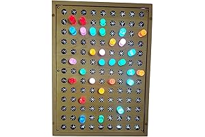 Wall Mountable Light & Shadow Peg Board for Creative Kids