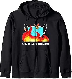 Smells Like Freedom Mask Law Funny Texas Tee Zip Hoodie