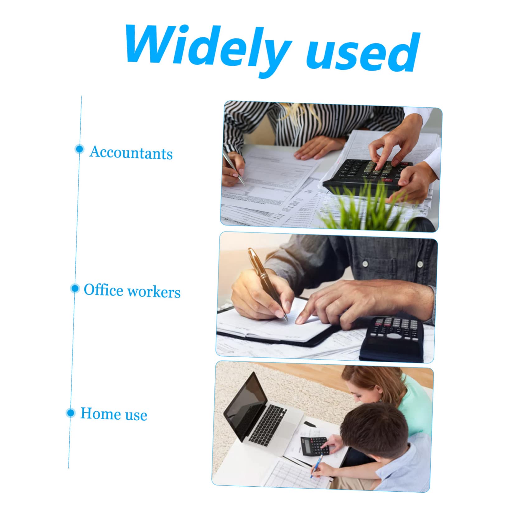 NUOBESTY Calculatrice Robuste Simple pour Bureau Portable Outil de Calcul Pratique avec Grand Écran