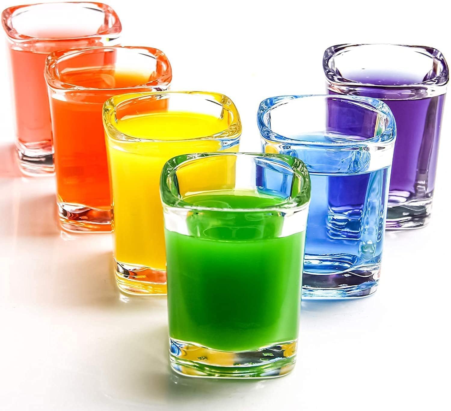 PATRANI FASHION® Perfect Square Shot Glass 65 ML, Set of 12 Shot Glass for Whiskey and Liqueurs Party Vodka & Tequila Cocktail, Small Tequila Clear Shot Glasses, Bar Restaurants, Kitchen, Home 3