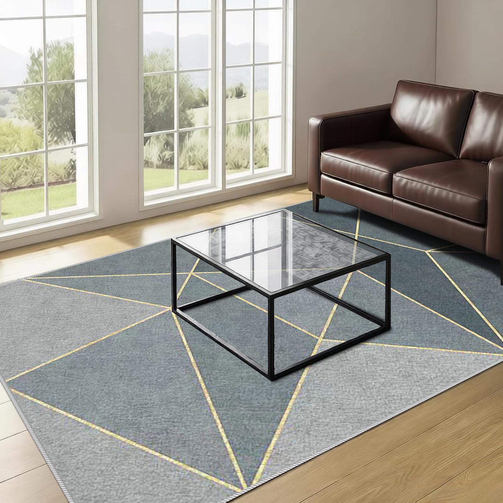 Dywan na łóżko sypialnia nowoczesny 170 x 230 cm dywan do salonu z krótkim włosiem dywan jadalnia dywan kuchnia zmywalny dywanik wejściowy antypoślizgowy dywan dekoracyjny podłoga wnętrze do