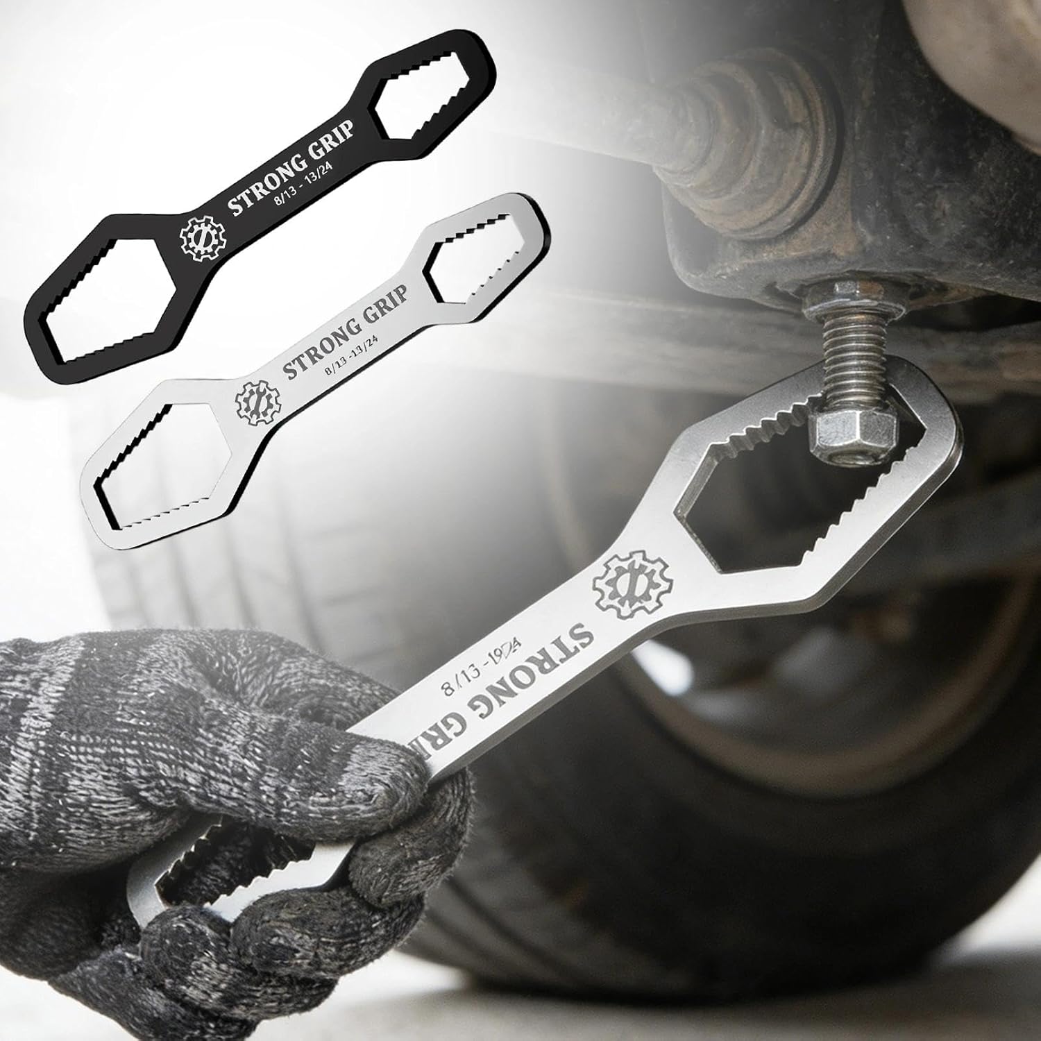 Multifunctional Adjustable Wrench Tool Set for Auto Repair & DIY – Self-Adjusting Wrench with Dual Ended Design