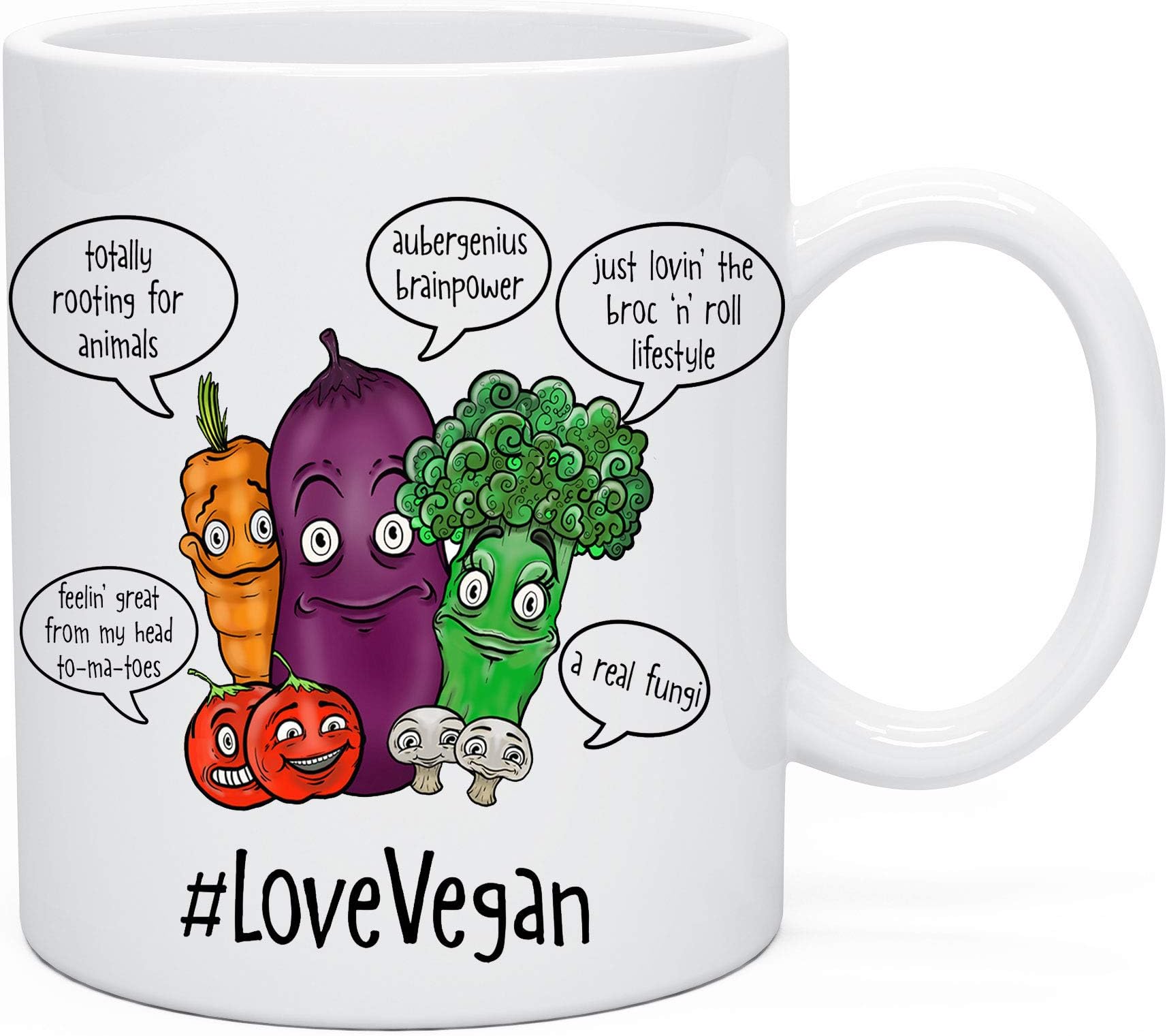 Funny Novelty Tea & Coffee Mug Vegan Gift Idea for Birthday Or
