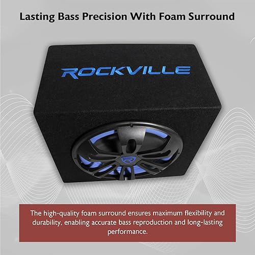 Miniatura 3 de Rockville RVB12.1A subwoofer para automóviles 12 pulgadas 500W Active + caja para recinto