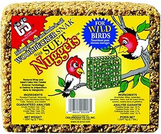 Woodpecker Snak Bird Food Cake with Suet Nuggets, 2.4-Lbs.