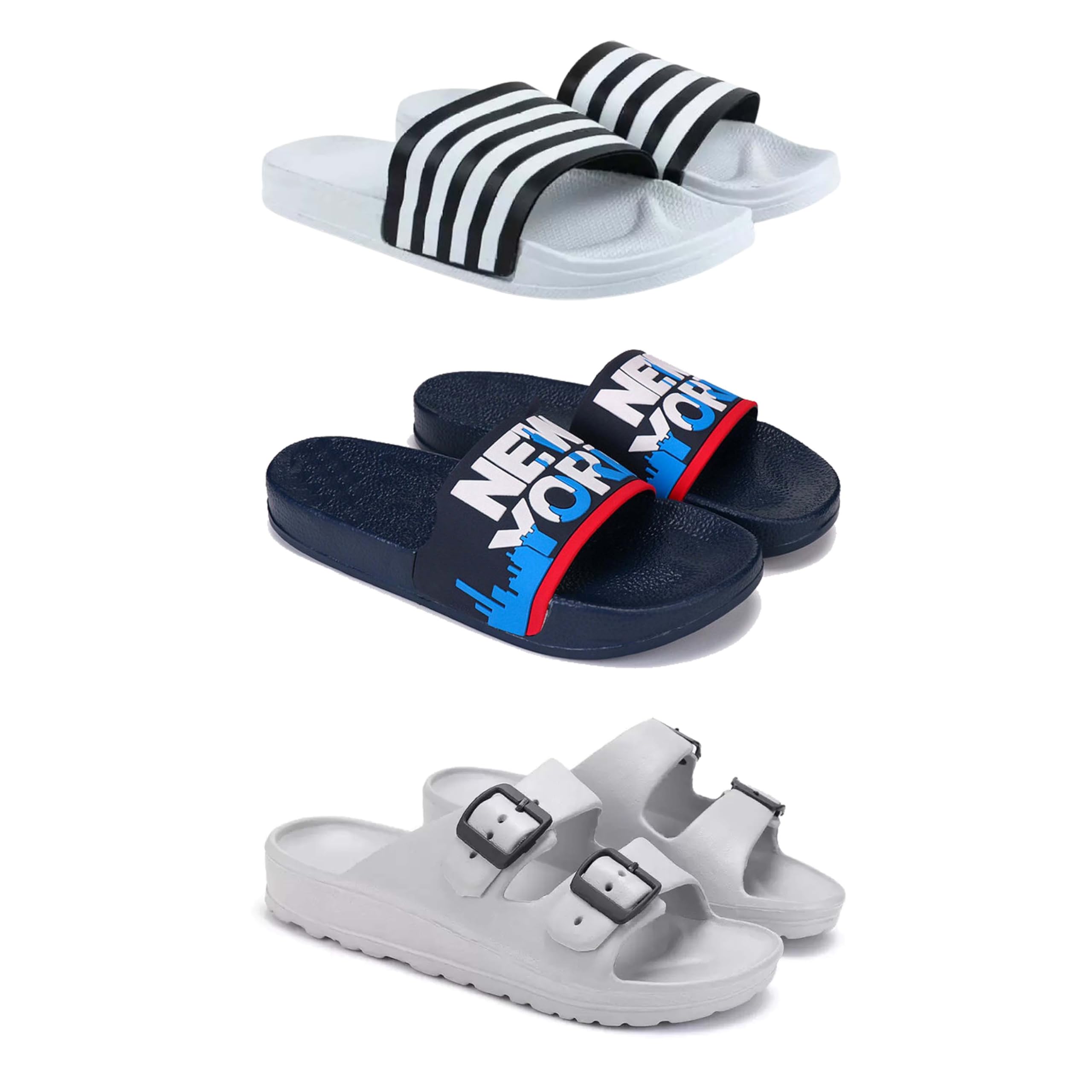 Men's Sandals | Lightweight Wear| Stylish & Easy to Wear For Men's PCV-San-(3-COMBO)-3026-1587-3114-image-49