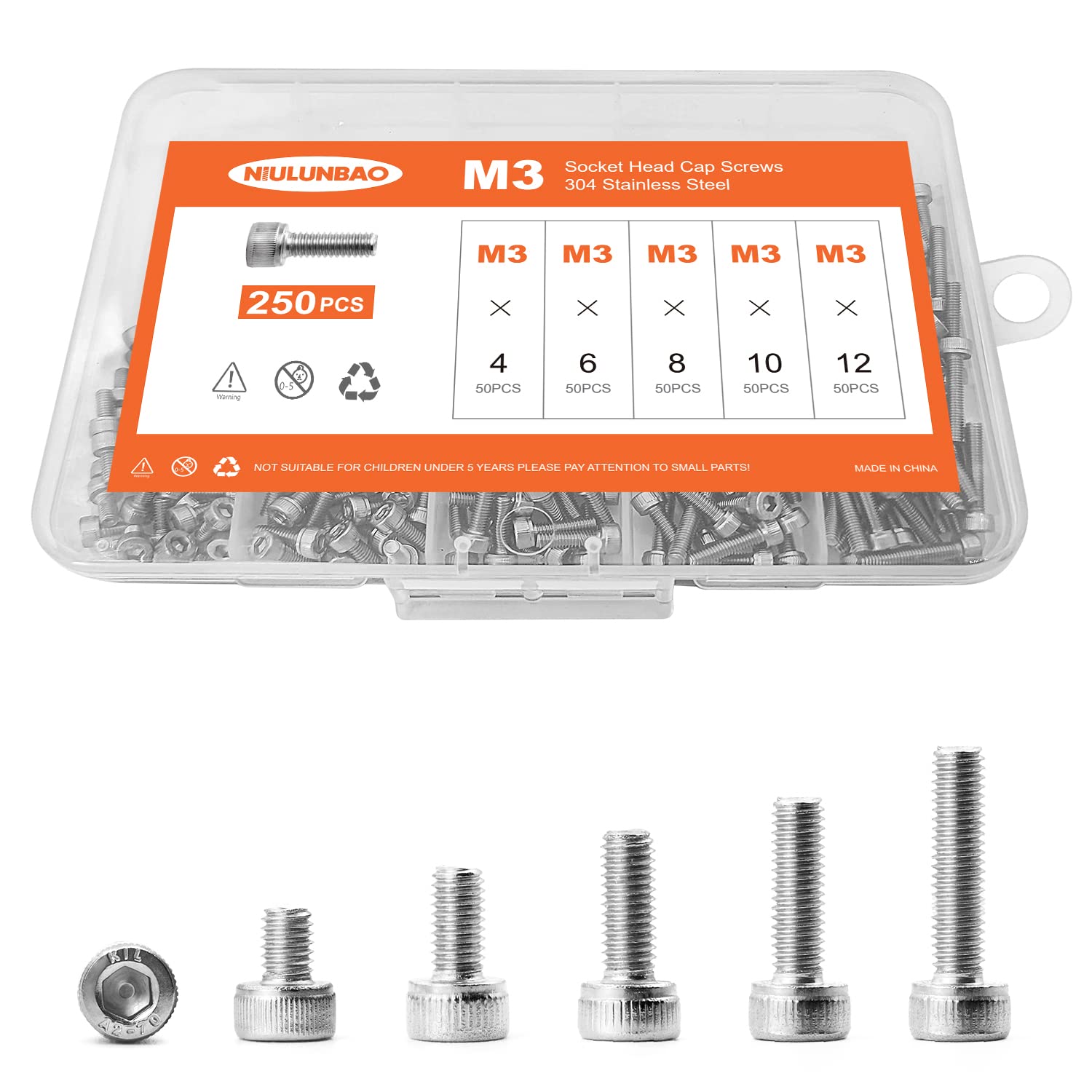 Machine métrique entièrement filetée M3 en inox pour la rénovation de petits matériels - 8