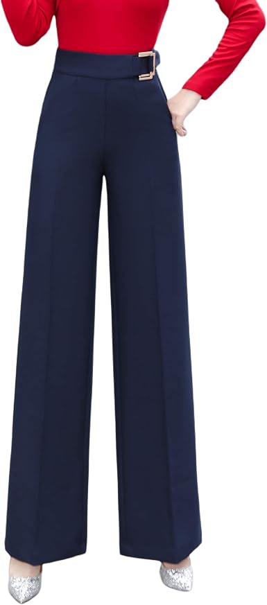 Amazon.com: Colorfulworld - Pantalones de seda de satén para mujer, cintura  alta, cintura alta, pantalones anchos : Ropa, Zapatos y Joyería