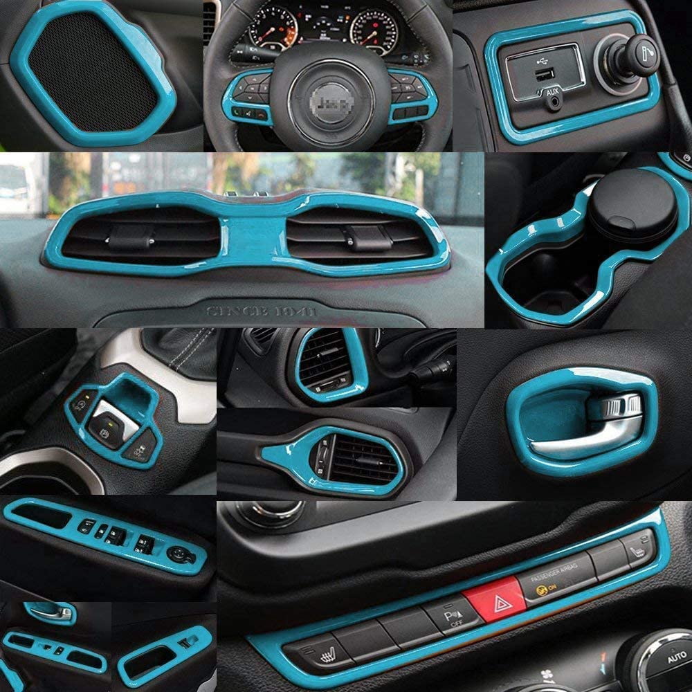 SPANN Cornice Manopola Fari In Lega Di Alluminio Per Jeep Renegade 2016-2019 - Interni Auto