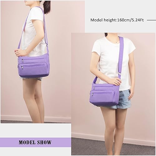 Miniatura 2 de VOLGANIK ROCK - Bolso RFID para mujeres, de tela, nailon, con múltiples bolsillos, para viaje