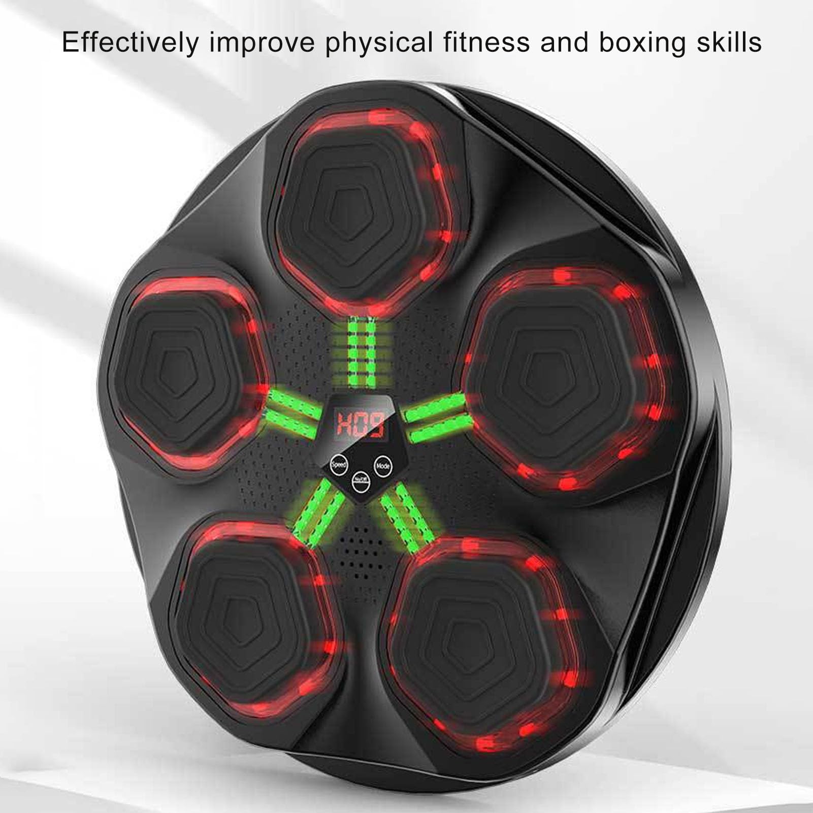 Music Boxing Trainer Innovativo Bersaglio Elettronico da Parete per Allenamenti Coinvolgenti per Tutte Le età, Realizzato in Resistente PU e ABS