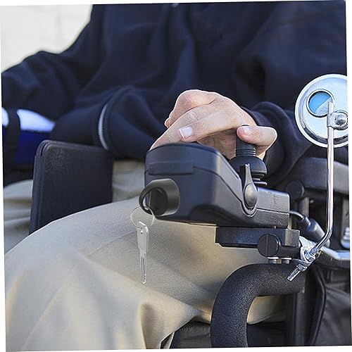 Miniatura 7 de OSALADI Silla de ruedas eléctrica, scooter de movilidad para personas mayores, llave de metal para scooter, llave de repuesto para scooter,