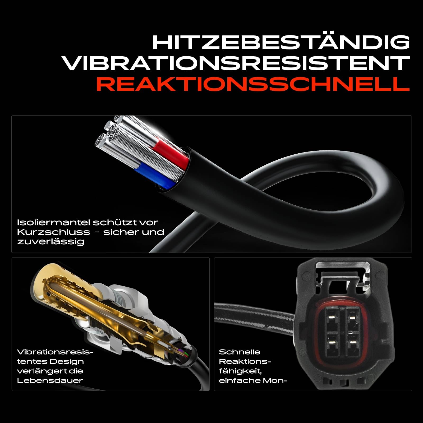 Lambdasonde Regelsonde vor Kat für 3 BK 5 CR19 1.8L 2.0L 2003-2010 250-24660