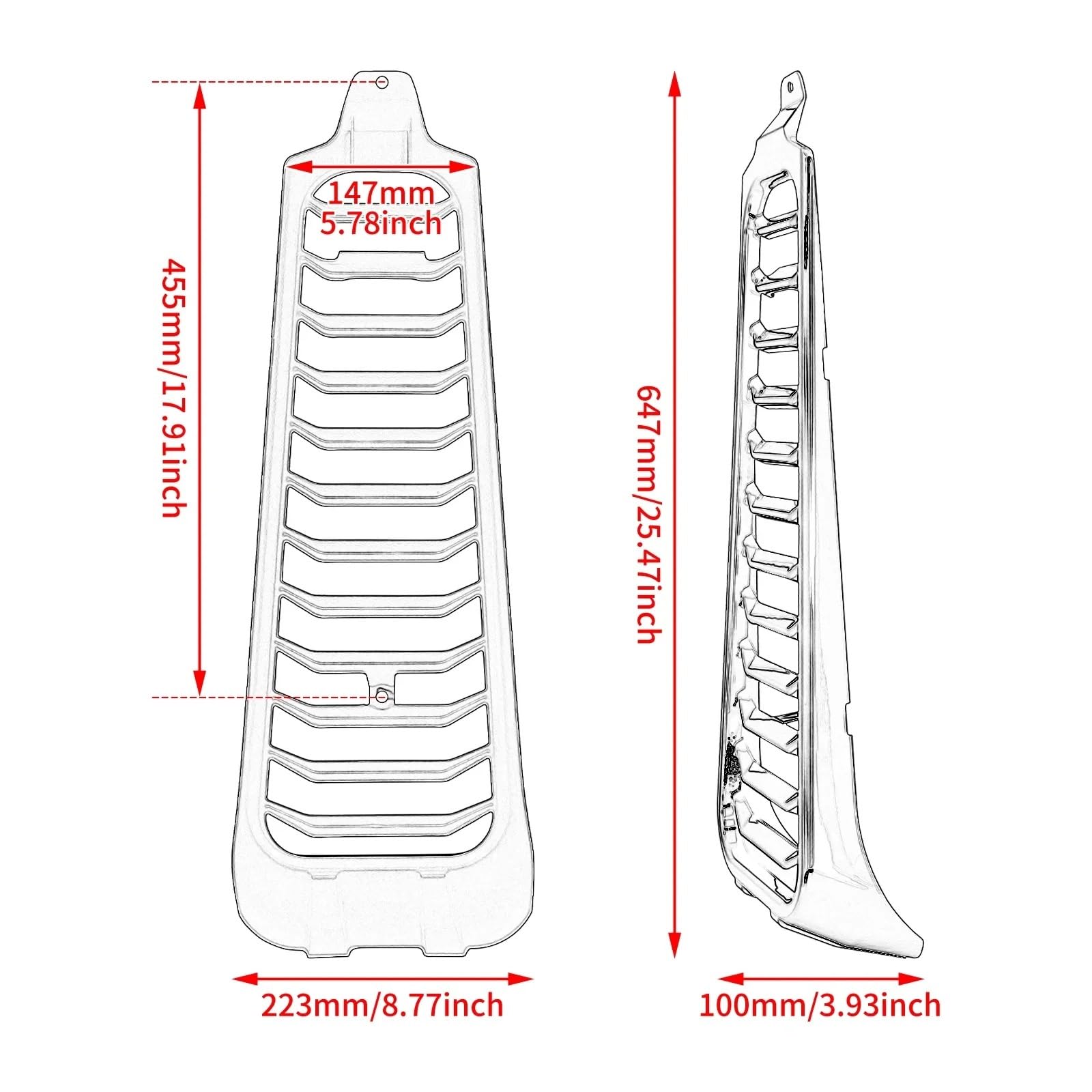Front Bumper Splitter dachowy Pasuje do motocykla Harley Softail Street Bob Fat 2018-2022 Przednia dolna chłodnica Osłona podbródka Spoiler Rama Pokrywa