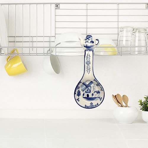 Miniatura 2 de Cucharas de cerámica Delft Blue Kiss (8.5")