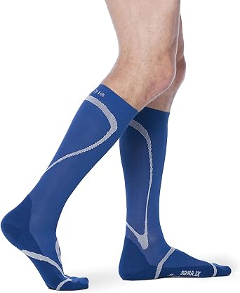 Sigvaris Mens & Womens Motion High Tech Closed Toe Calf High Medical Compression Unisex Socks 20-30mmHg