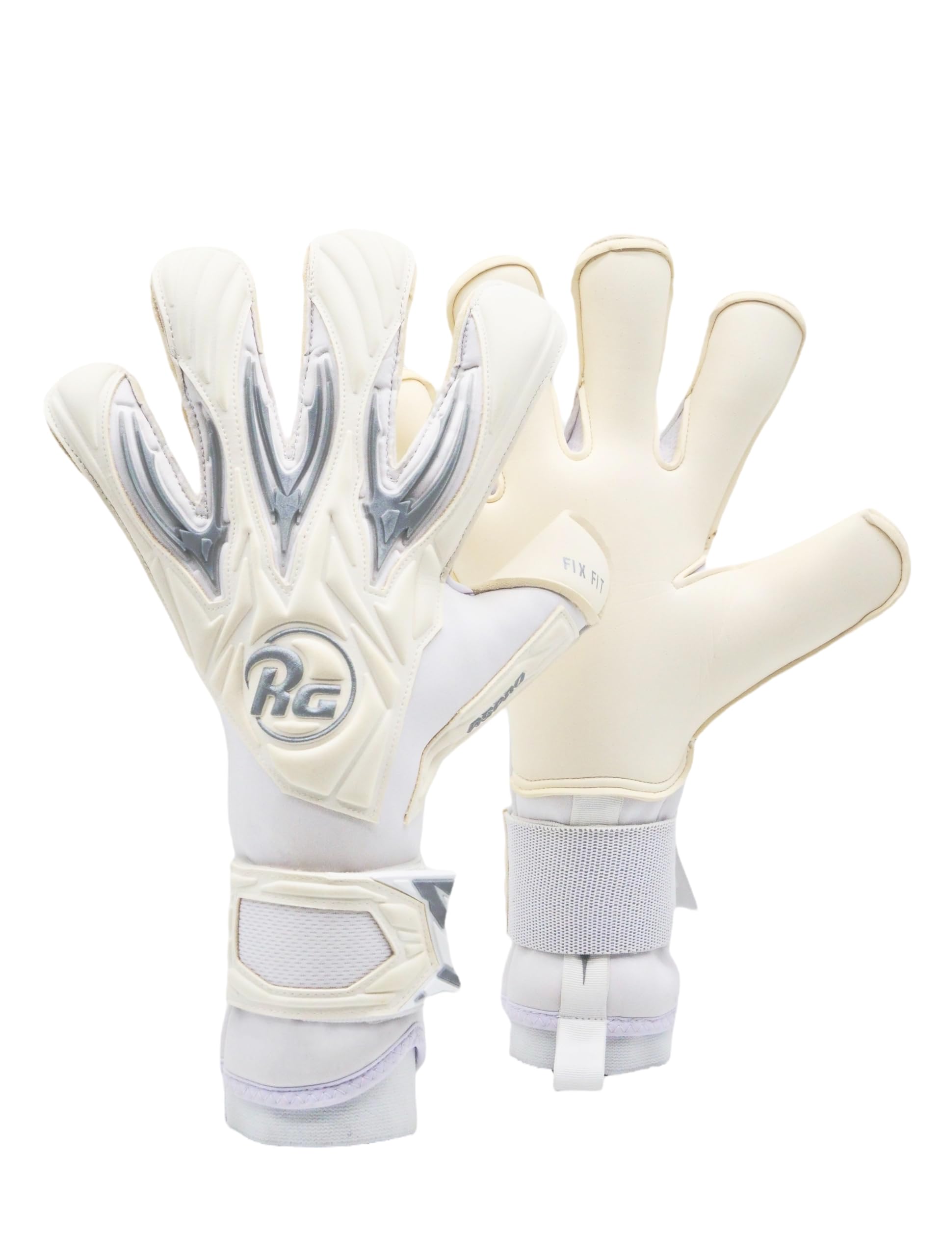 RG ASPRO GK Gloves – Soccer Goalie Gloves for Adults Men & Women | Roll Hybrid Cut, PRO German Latex Grip, 3D Neoprene Backhand, Easy Fit | Guantes de