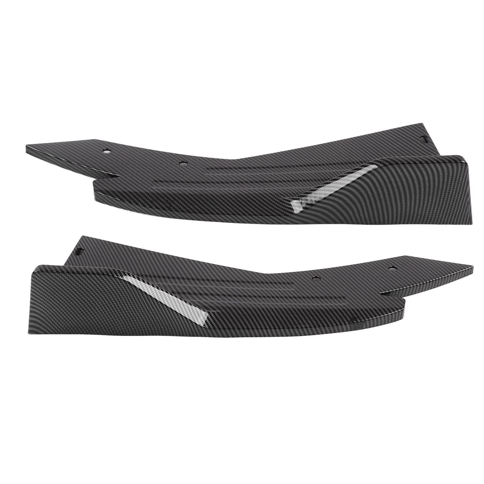 Heckspoiler Stoßfängerlippe Diffusor Splitter Canard Schutz ABS Carbon Fiber Style - Aerodynamisches Design, Robust & Universal für PKW