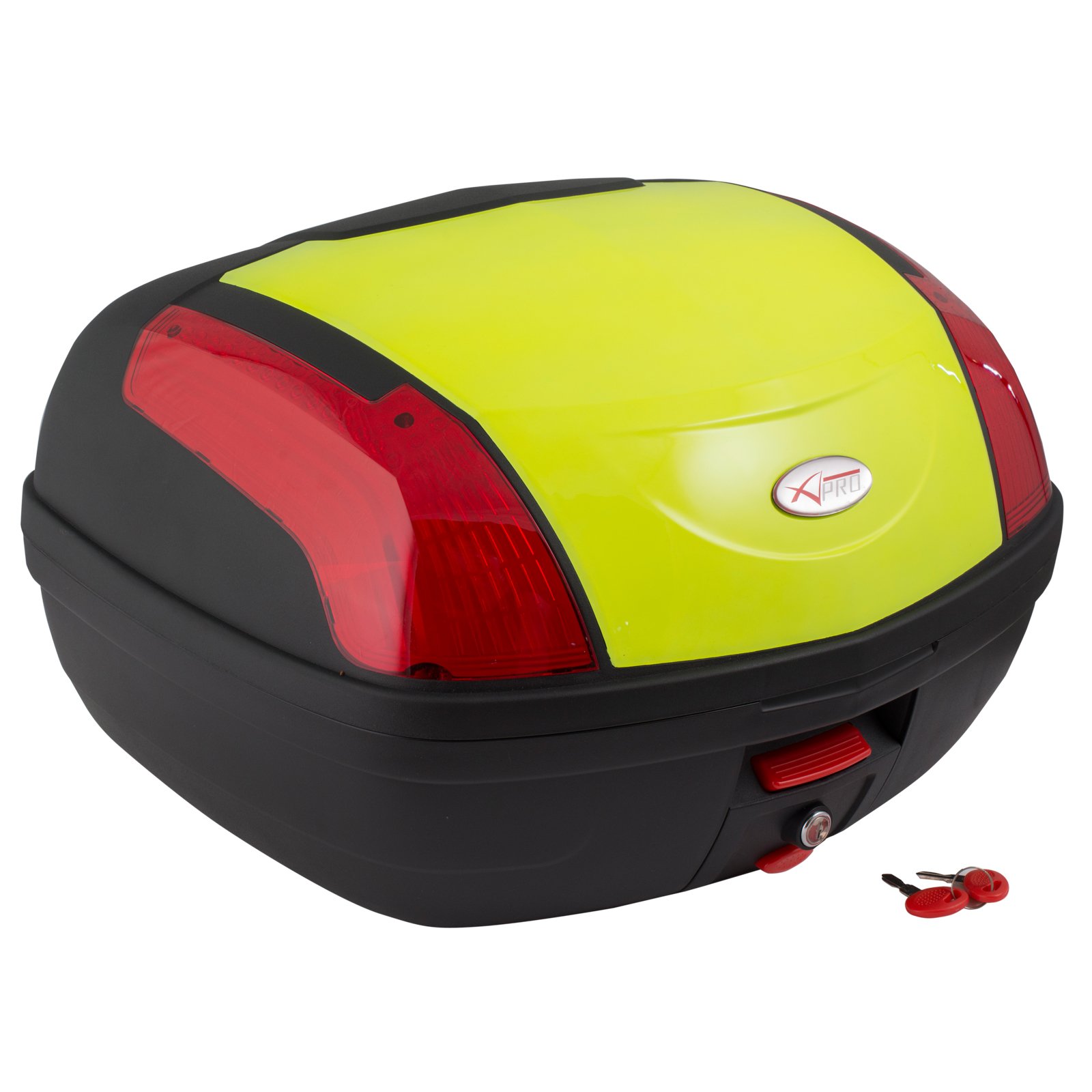A-Pro Top Case Box 46 Lt Universal Quick rlease Motorcycle Luggage Fluo ad alta Vis