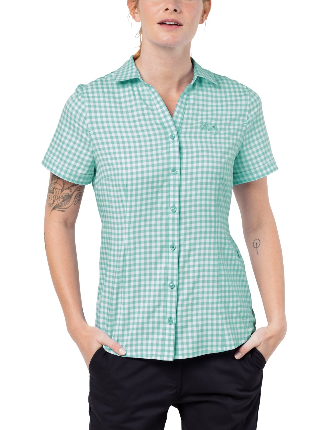 Women's Jack Wolfskin KEPLER SHIRT WOMEN Schnelltrocknend Leicht Alltag Reise Bluse Blouse (pack of 1)