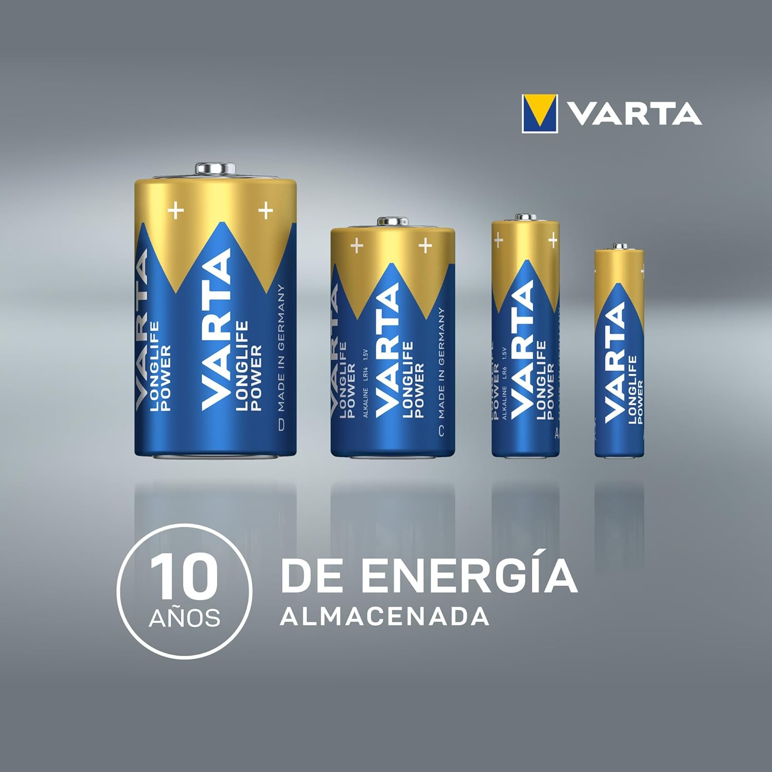 VARTA Longlife Power – Pilas alcalinas AAA (20 Unidades, 1,5 V, Ideal para cámara Digital, Controlador, Monitor de presión Arterial Embalaje sin plástico) 5