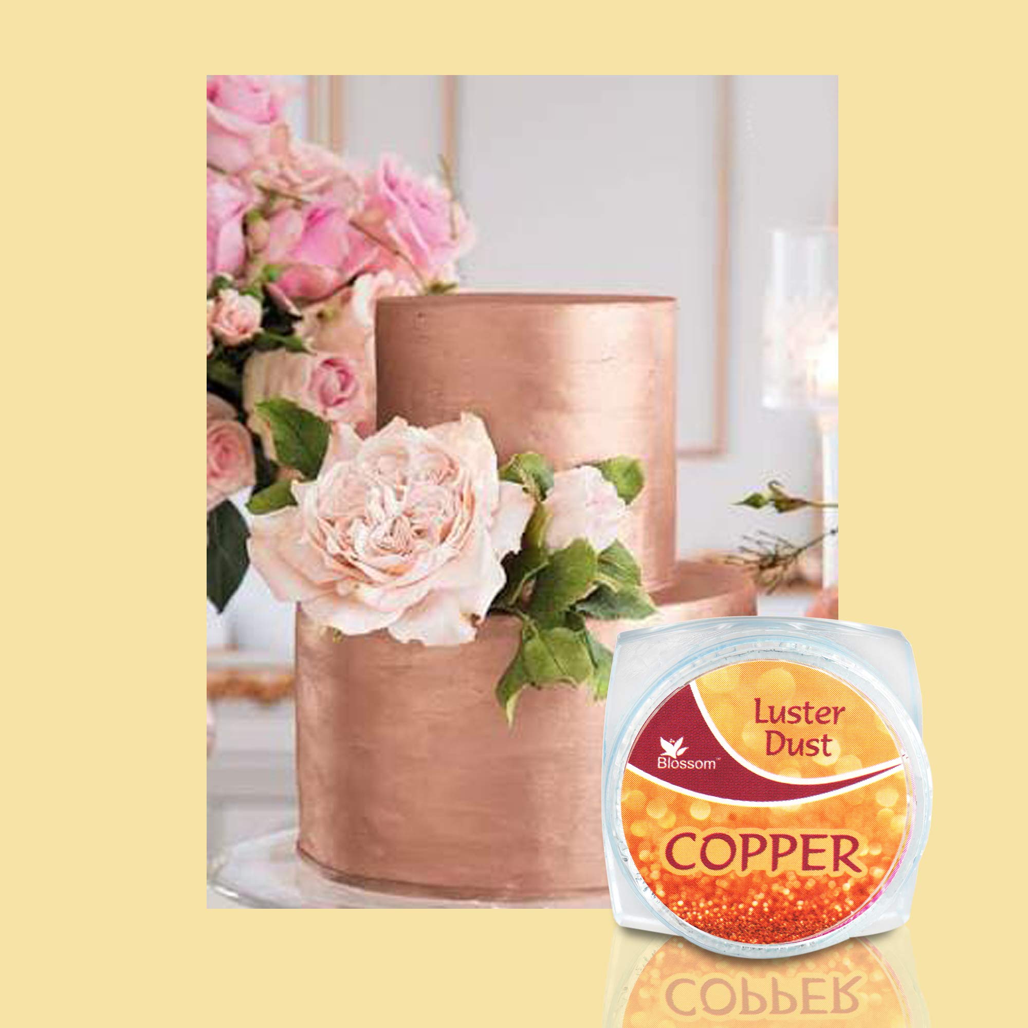 BLOSSOM Edible Metallic Luster Dust for Cake Icing Decoration 