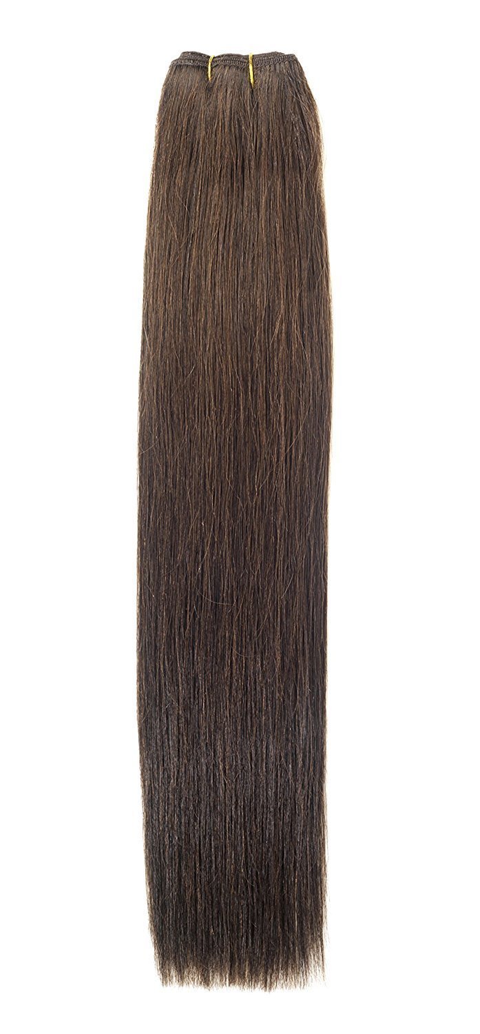 Euro Silky Weave 90g Human Hair Extensions | 22 inch | Dark Brown (3)