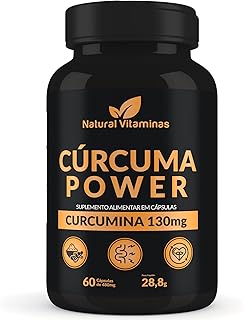 Curcuma Power 130mg - 1 Pote com 60 Cápsulas de 480mg