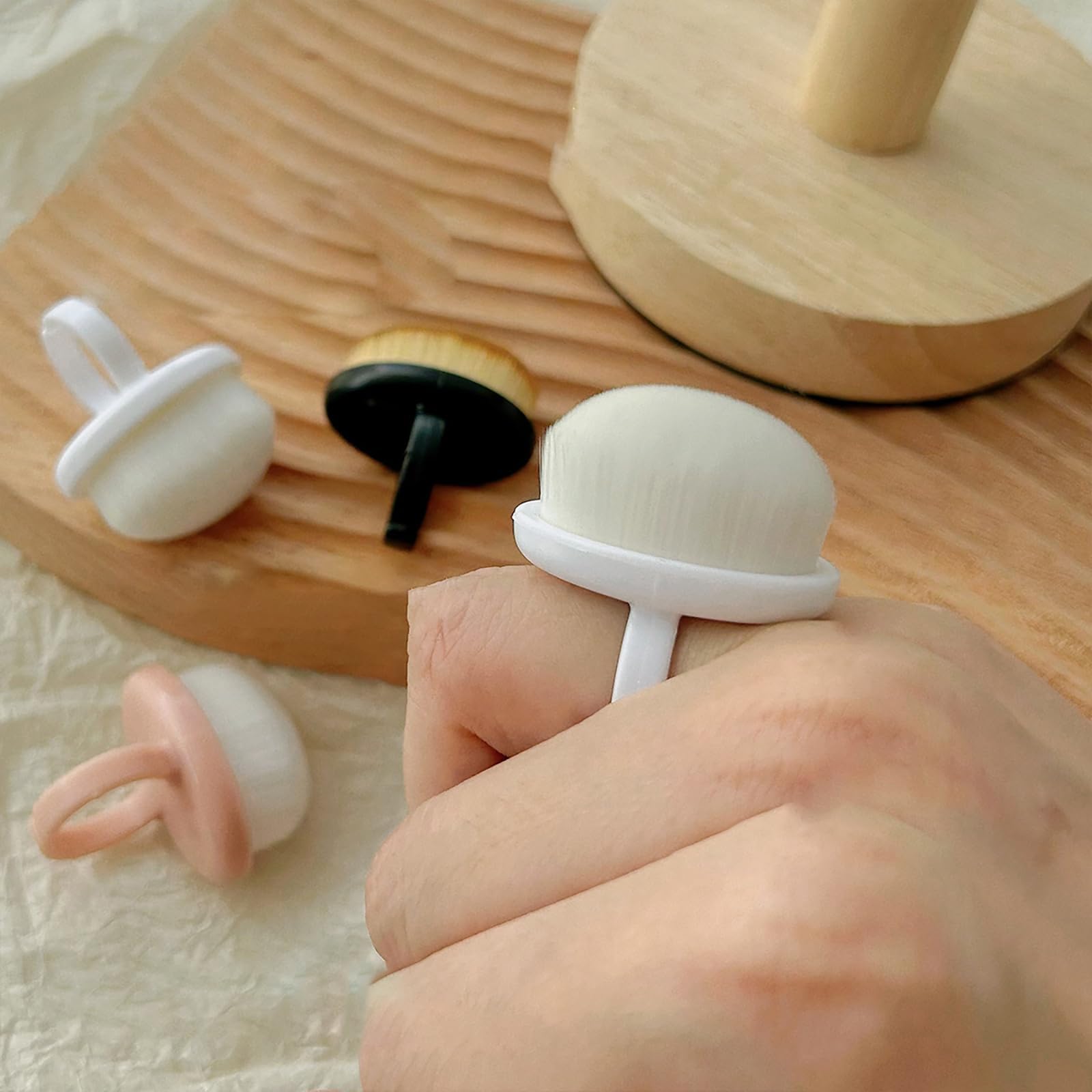 Lot de 5 pinceaux à poussière pour ongles - Pour retirer la poussière - Pinceau de manucure