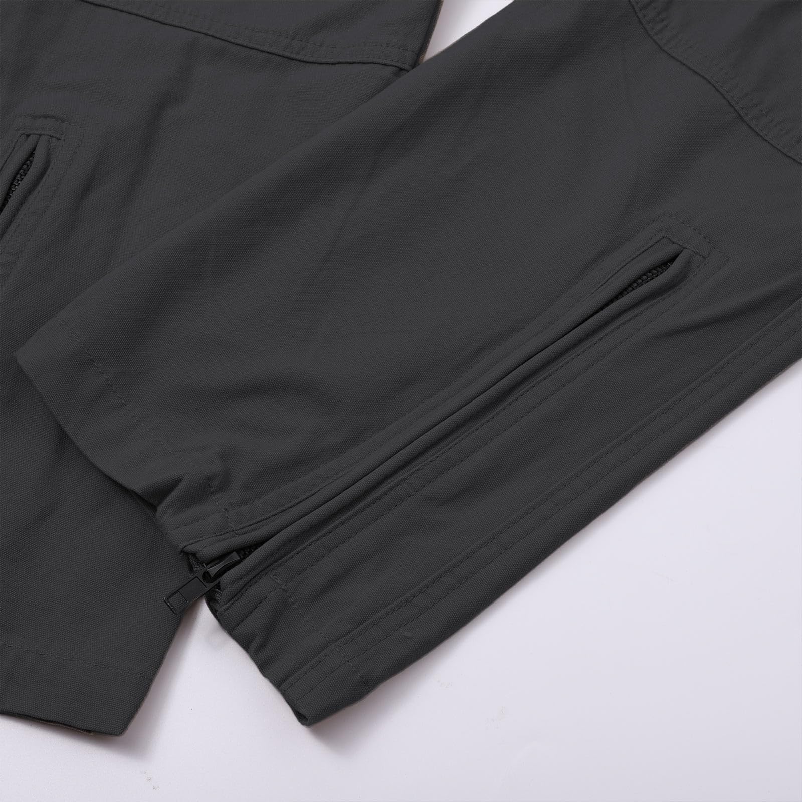 Sturmhose Herren Outdoor, Loose Fit Herren Trainingshose, Einfarbig mit Reißverschlusstaschen Softshellhose, Bequeme Stretch Trekkinghose, Atmungsaktiv Jogginghose für Männer