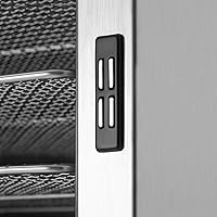 Vista 8 de Máquina deshidratadora de alimentos eléctrica comercial con ruedas, 1700 W, 20 bandejas, deshidratador de alimentos de acero inoxidable para carne