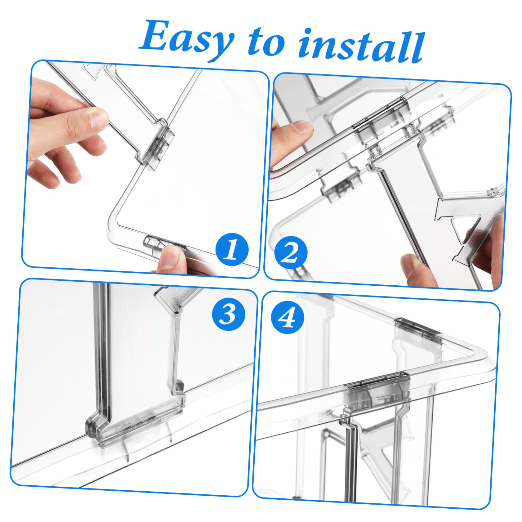 POPETPOP Zapatero De Puerta Organizador De Zapatos Compacto Transparente Ahorro De Espacio para Entrada y Sala De Estar Diseño Vertical